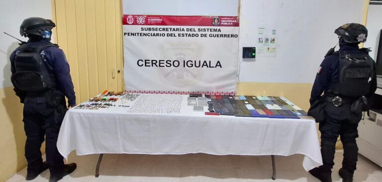 Autoridades Estatales y Federales realizan requisa en el CERESO de Iguala de la Independencia