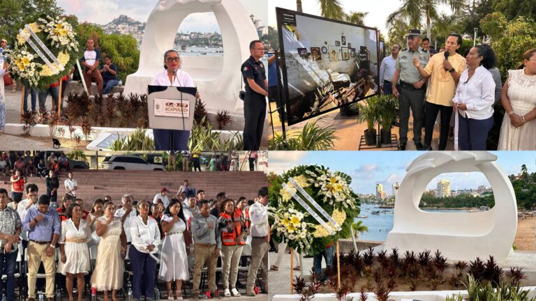 Honra Abelina López Rodríguez a víctimas de Otis a dos años del huracán