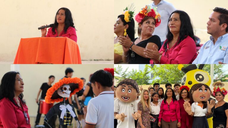 Comparte Abelina López Rodríguez tradición y compromiso con jóvenes del CECyTE