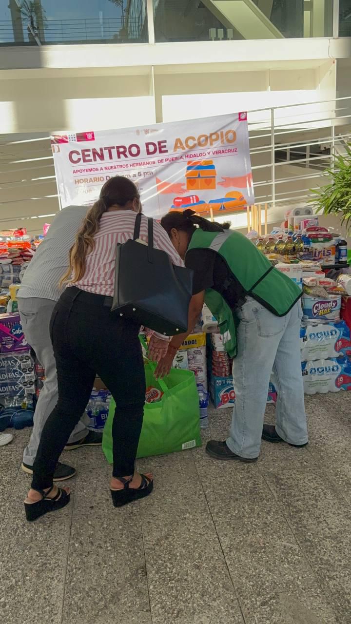 Gobierno de Guerrero se solidariza con estados afectados por las lluvias, instala centro de acopio de ayuda humanitaria en Acapulco