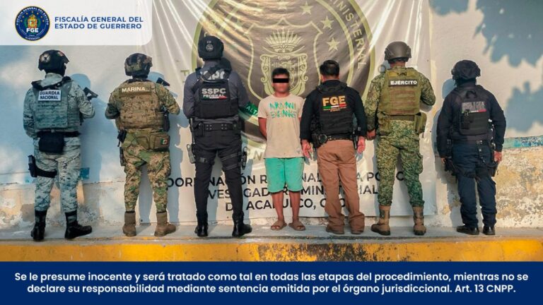 Cumplimenta FGE Guerrero orden de aprehensión por homicidio y lesiones calificadas en Acapulco