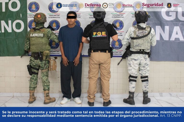 FGEGuerrero cumplimenta orden de aprehensión por secuestro en Chilpancingo