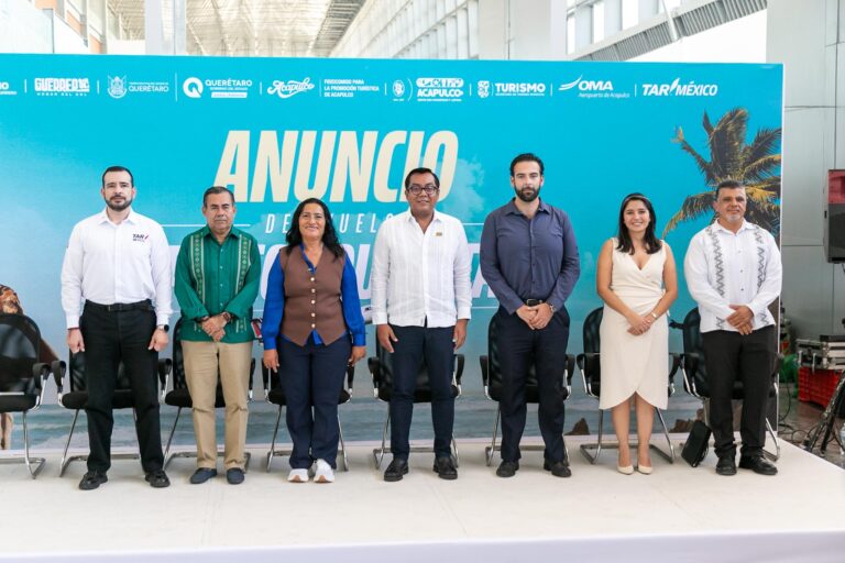 Guerrero fortalece su conectividad con el vuelo directo Querétaro–Acapulco