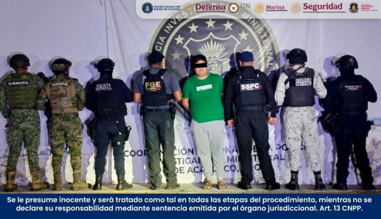FGEGuerrero cumplimenta orden de aprehensión en contra de Pedro “N”, alias “El Gordo”, por homicidio en grado de tentativa en agravio de elementos de la SSyPC
