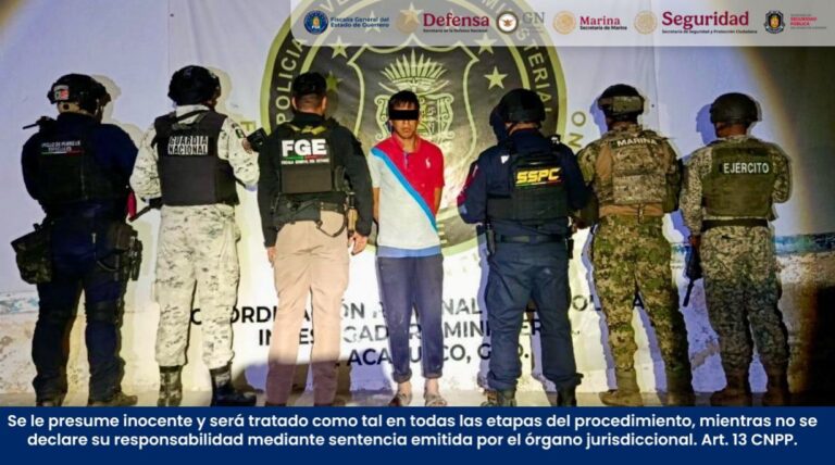 FGEGuerrero cumplimenta orden de aprehensión por violencia familiar y lesiones, en Acapulco