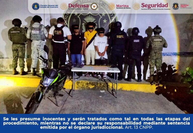 Detiene FGR a tres personas relacionadas con actividades ilícitas