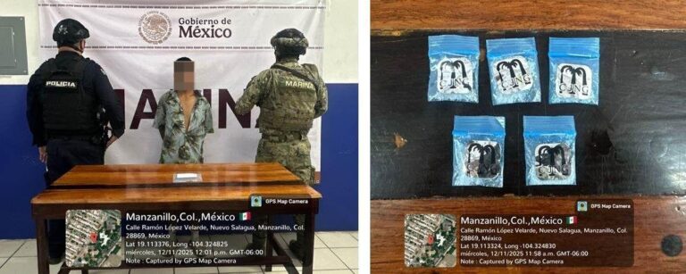 En operativo conjunto Marina detiene con drogas y armas a 54 personas en Colima