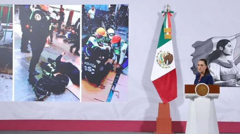 Sheinbaum pide revisar agresiones contra policías en la marcha de la Generación Z