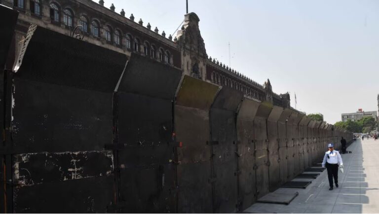 Blindaje de Palacio Nacional: “mejor barrera física que enfrentamiento”, dice Claudia Sheinbaum