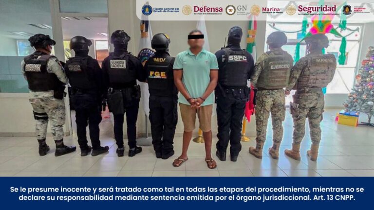 FGE Guerrero detiene en Chiapas a hombre por el delito de extorsión agravada cometido en Copala