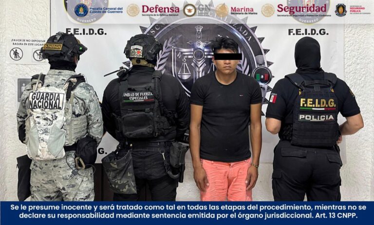 FGEGuerrero detiene en flagrancia a “El Maka”, presunto generador de violencia en Chilpancingo