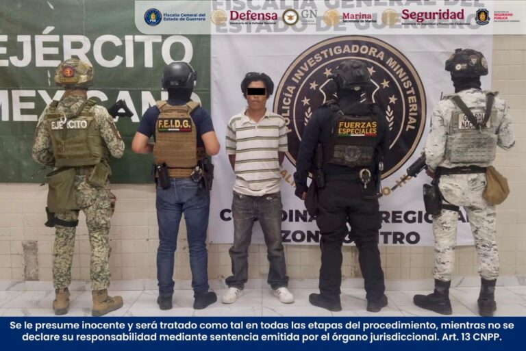 Detiene FGEGuerrero a “El Flaco”; le aseguran droga