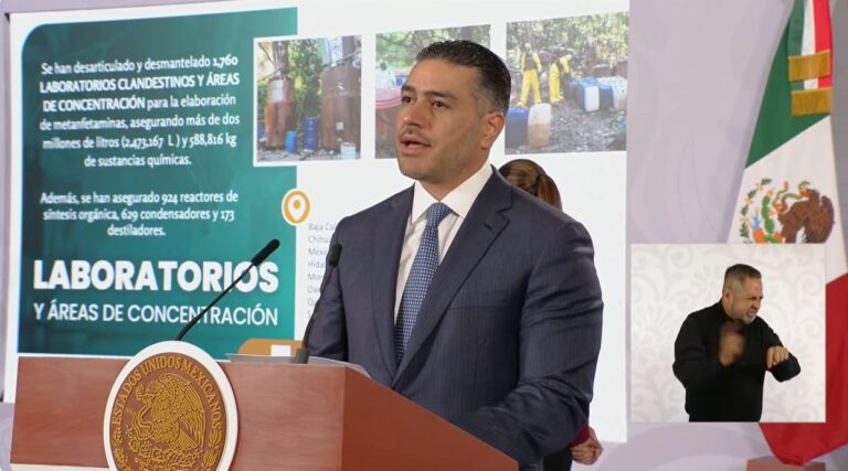 Más de 38 mil detenidos y 311 toneladas de droga aseguradas: García Harfuch