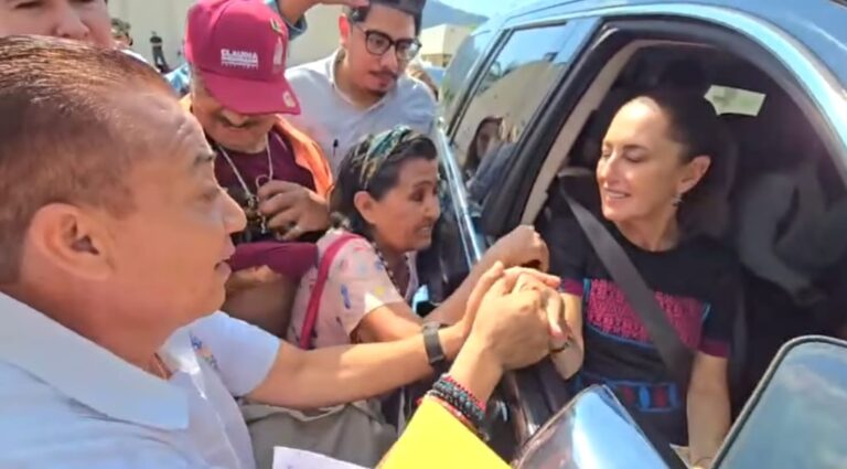 Alcalde de San Marcos solicita apoyo a Claudia Sheinbaum para habitantes afectados por sismo