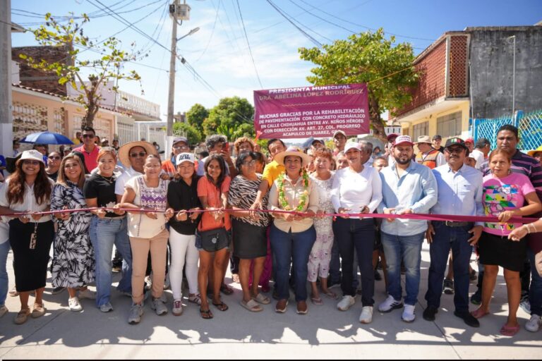 Destina Abelina López Rodríguez casi 15 mdp a obra integral en colonia Progreso