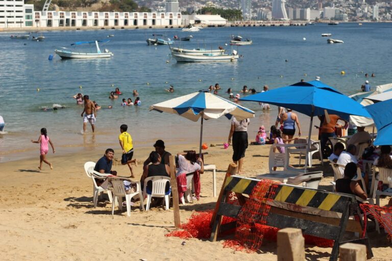 Registra Acapulco playas concurridas y hoteles al 70.3% este domingo