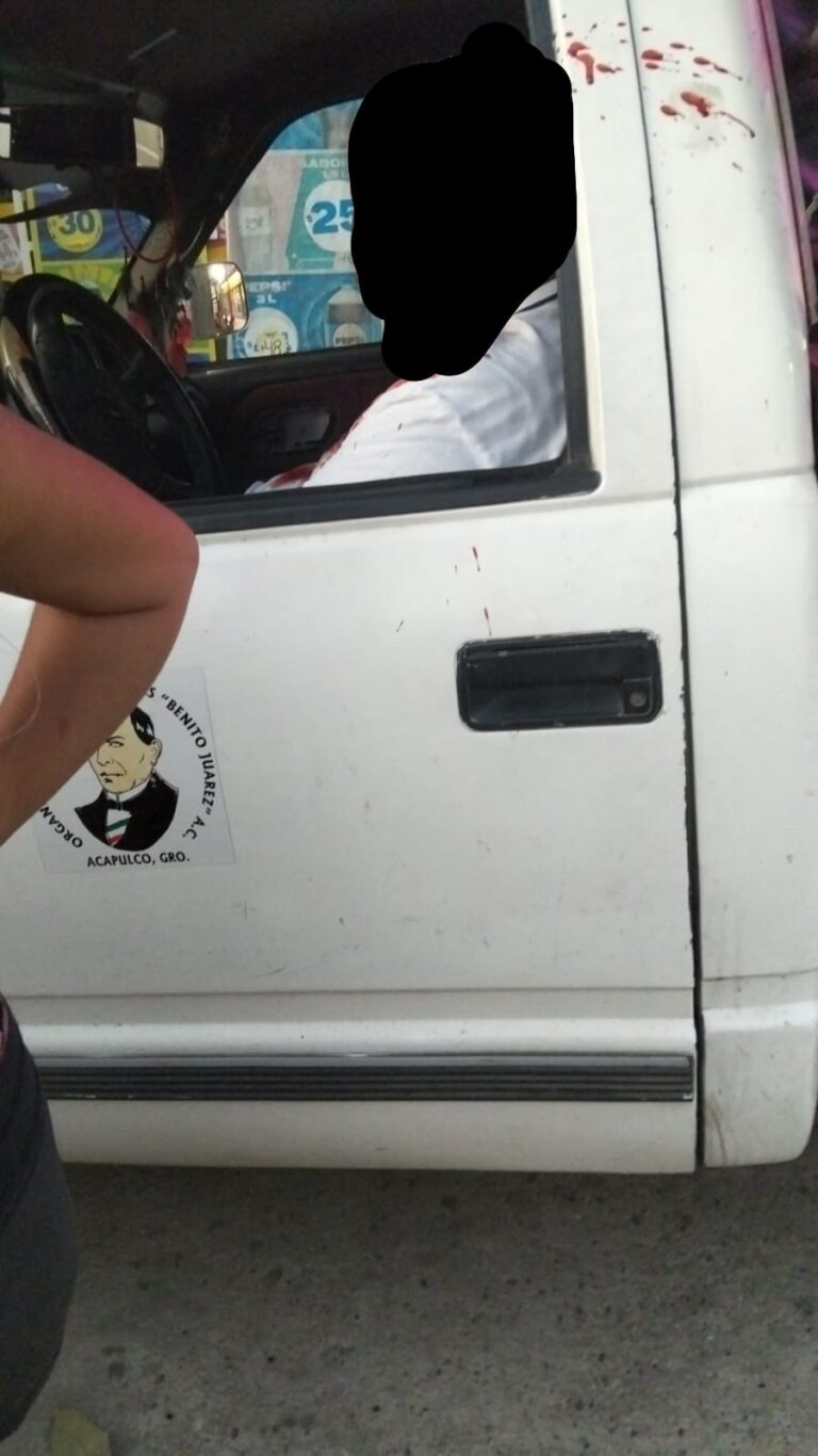 Acribillan un chofer en El Retorno