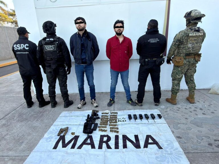 Personal de la Armada de México en coordinación interinstitucional detiene a presunto líder de organización delictiva en el estado de Sinaloa