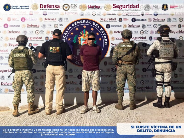 FGE Guerrero cumplimenta orden de aprehensión por violación equiparada agravada en Acapulco