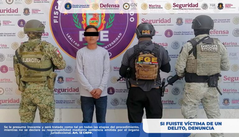 FGE Guerrero cumplimenta orden de aprehensión por Violación Equiparada Agravada en Iguala