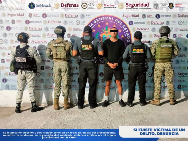 FGE Guerrero cumplimenta orden de aprehensión por homicidio calificado en Acapulco