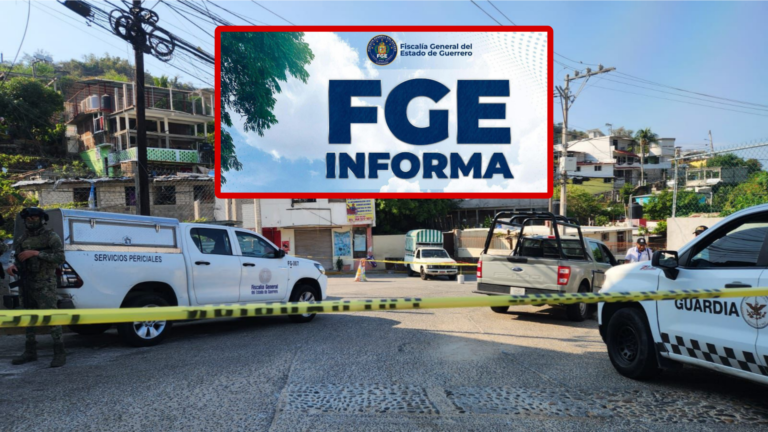 FGEGuerrero investiga hechos ocurridos en la colonia Chinameca en Acapulco