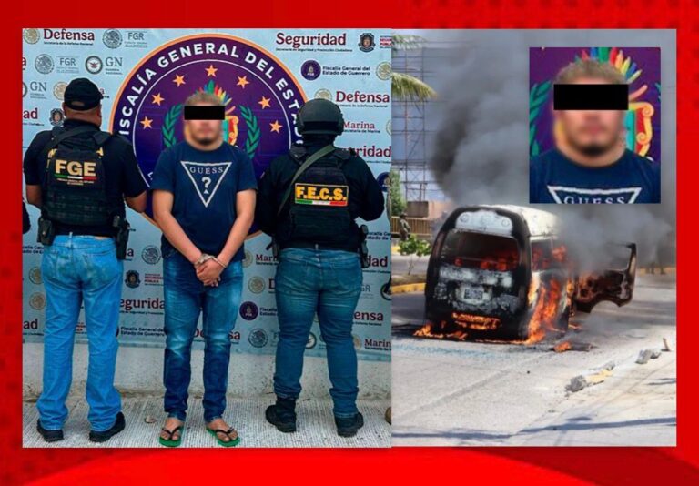 Cae  “El Piter” jefe de plaza del CJNG, tras jornada violenta en Acapulco; lo vinculan con quema de camiones