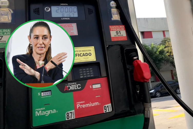 Destaca Sheinbaum acuerdo para mantener la gasolina en 24 pesos por litro