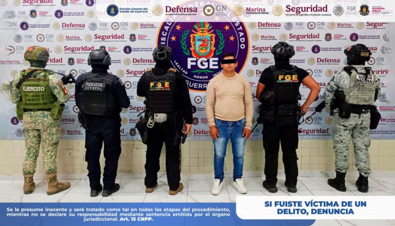 Cumplimenta FGE Guerrero orden de aprehensión por homicidio calificado en Chilpancingo