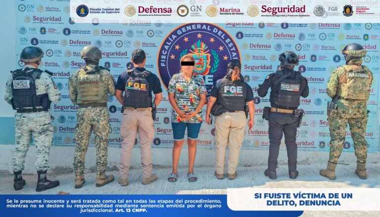 Cumplimenta FGEGuerrero orden de aprehensión por tentativa acabada de homicidio en Acapulco