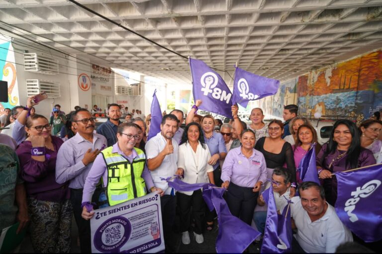Activa Abelina López “Botón Morado” y “Punto Morado” para proteger a mujeres