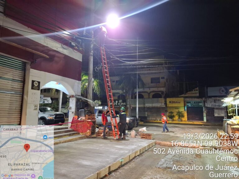 Rehabilita Gobierno Municipal luminarias publicas