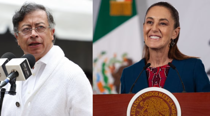 Sheinbaum y Petro acuerdan hacer un llamado a la paz