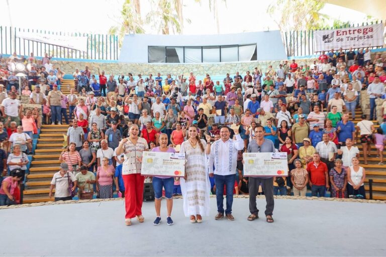 Vamos a seguir apoyando a quienes más lo necesitan en la ruta de la transformación y mejorar la calidad de vida de la población: Evelyn Salgado 