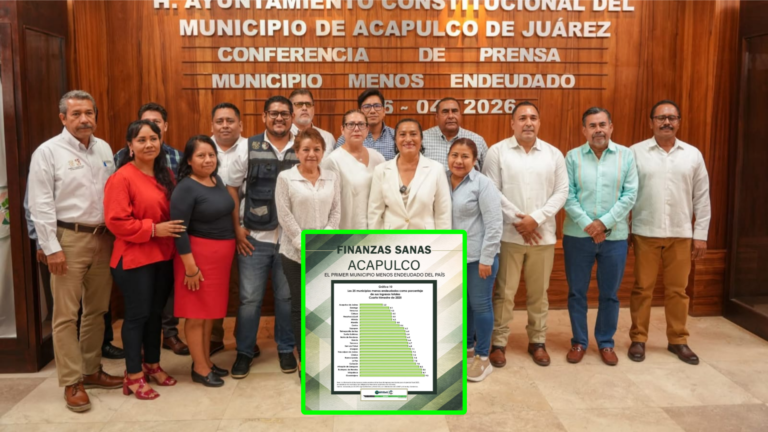 Logra Abelina López que Acapulco ocupe el primer lugar nacional en municipios menos endeudados
