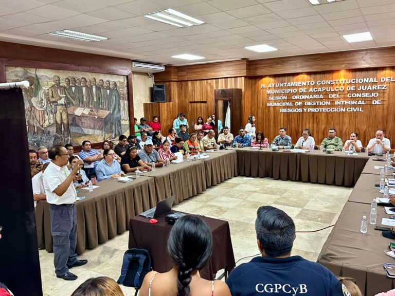 Instala Abelina López el Consejo de Gestión Integral de Riesgos y Protección Civil en Acapulco