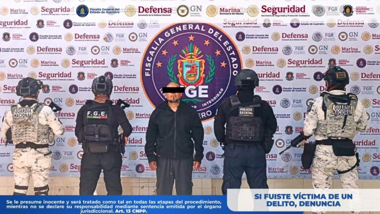 La Fiscalía General del Estado de Guerrero cumplimenta orden de aprehensión por violencia de género en Chilpancingo