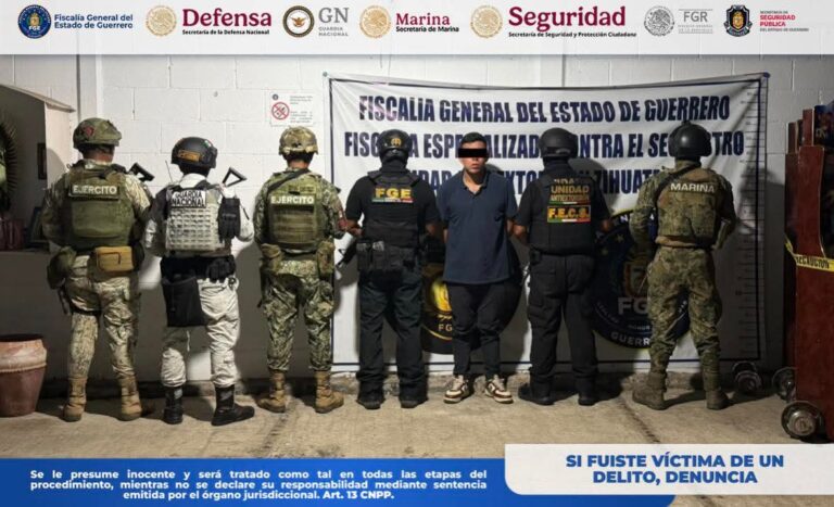 Detiene FGEGuerrero en flagrancia a presunto responsable de extorsión agravada en Zihuatanejo