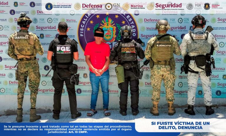 Cumplimenta FGEGuerrero orden de aprehensión por homicidio calificado en Acapulco