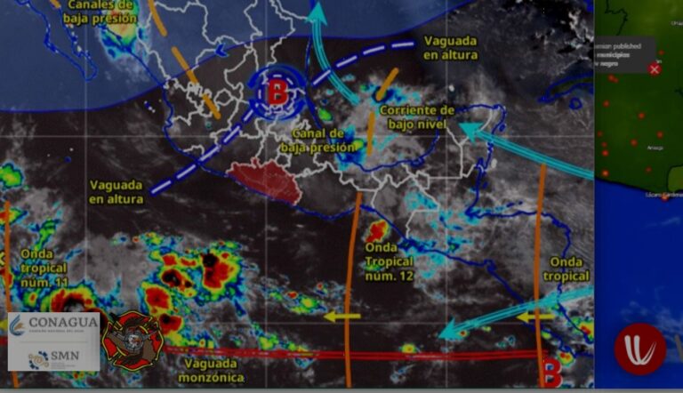 Se pronostican lluvias vespertinas este sábado en diversas regiones de Guerrero; continuará el ambiente caluroso: SGIRPCGRO