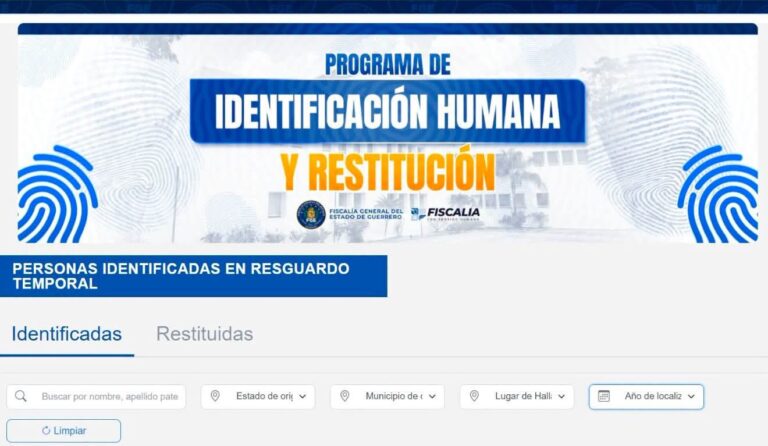La Fiscalía General del Estado de Guerrero presenta Micrositio de Identificación Humana con las fichas de 50 personas identificadas en el marco de la cooperación con el Fondo de Población de las Naciones Unidas (UNFPA) en México