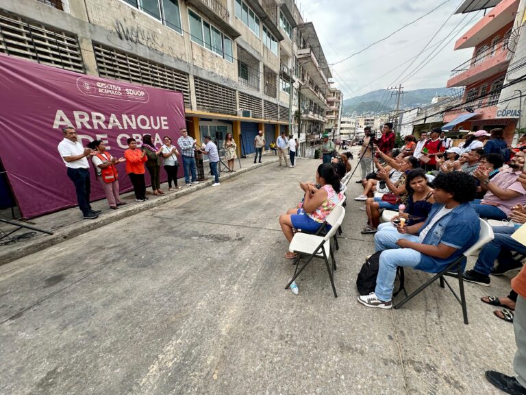 Transforma Leticia Lozano Zavala calles del Centro de Acapulco