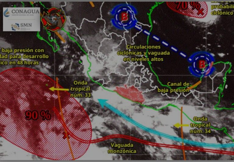 Se pronostican lluvias y tormentas en algunas regiones del estado para este lunes: SGIRPCGRO