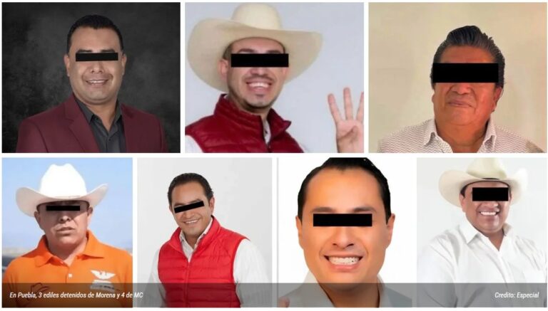Suman siete alcaldes de Puebla detenidos; investigan presuntos vínculos con grupos criminales
