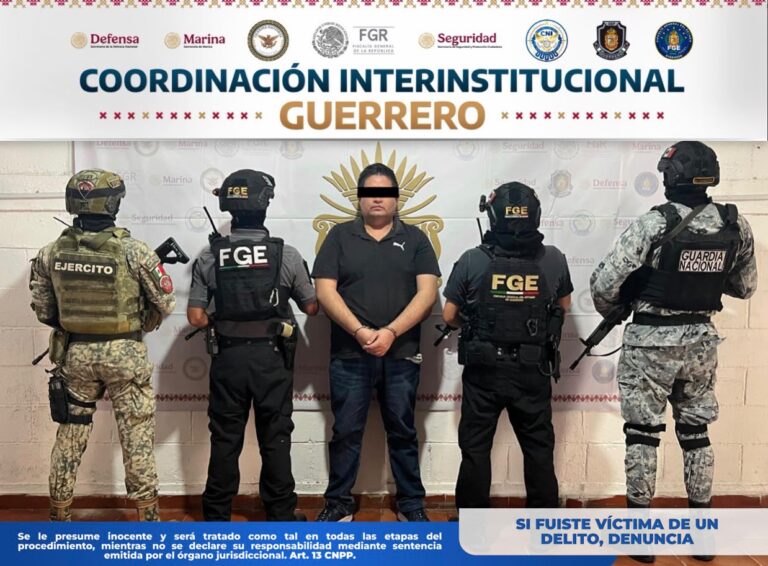 Se informa sobre la detención de Said N, presunto implicado en el homicidio de un elemento de la Guardia Nacional