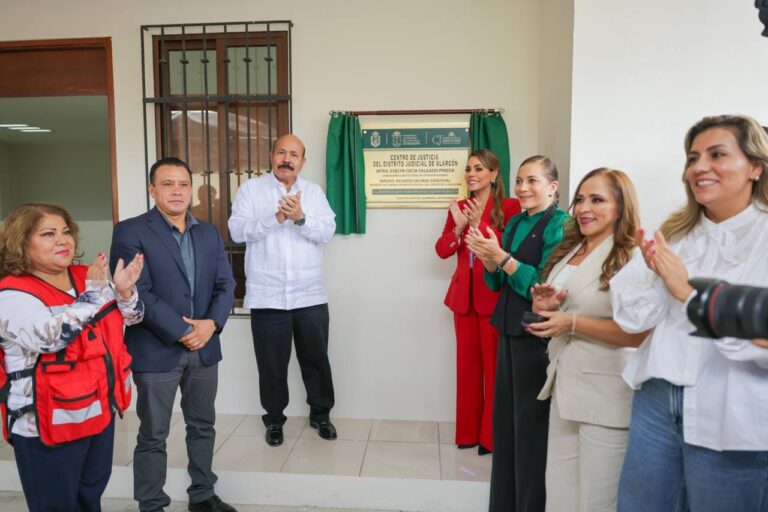 Evelyn Salgado y Ricardo Salinas inauguran el nuevo Centro Integral de Justicia en Taxco