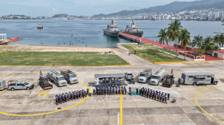Personal naval se alista para apoyar a la población civil ante evolución de depresión tropical en el Pacífico mexicano